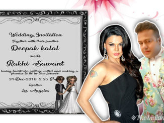 rakhi and deepak marriage card